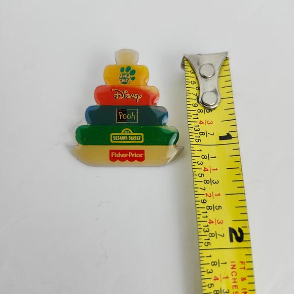 Disney Collector Pin Fisher Price 5 Ring Stack Pooh Sesame Street Blue's Clues - Picture 4 of 4